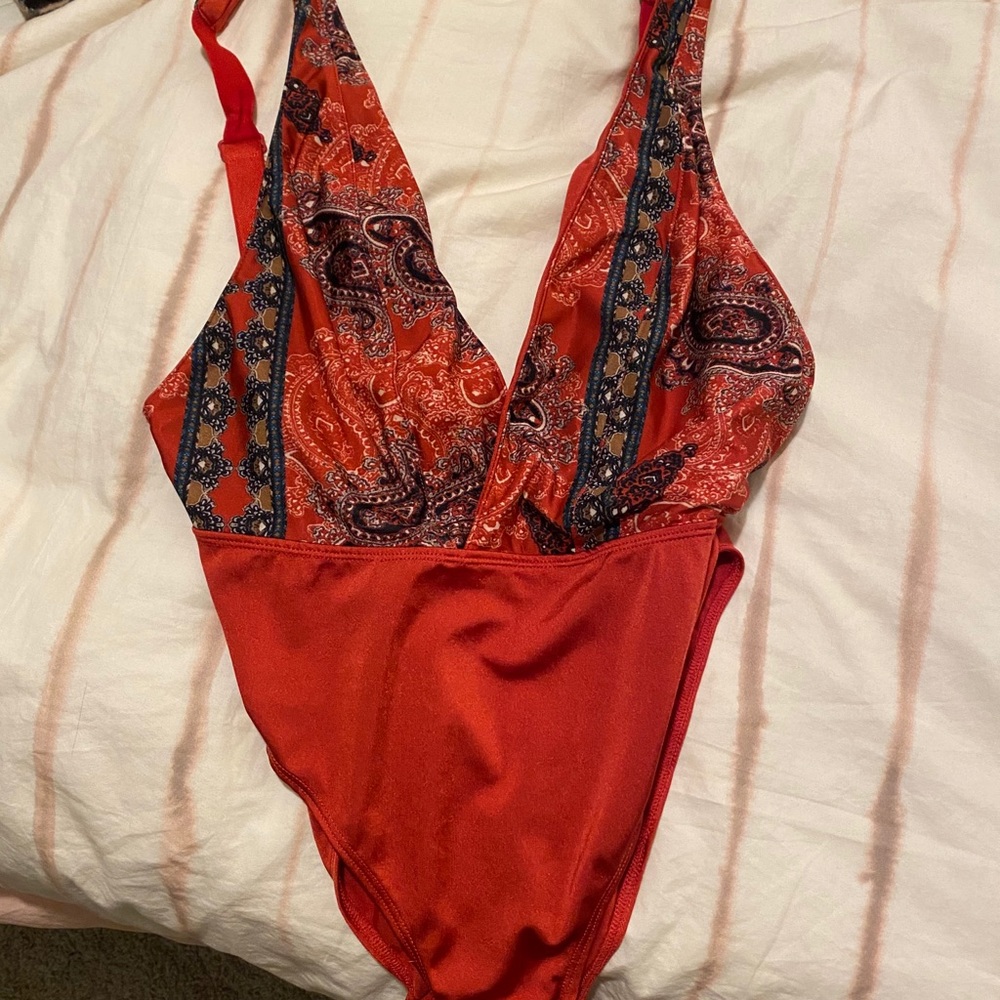 Deep V neck bodysuit